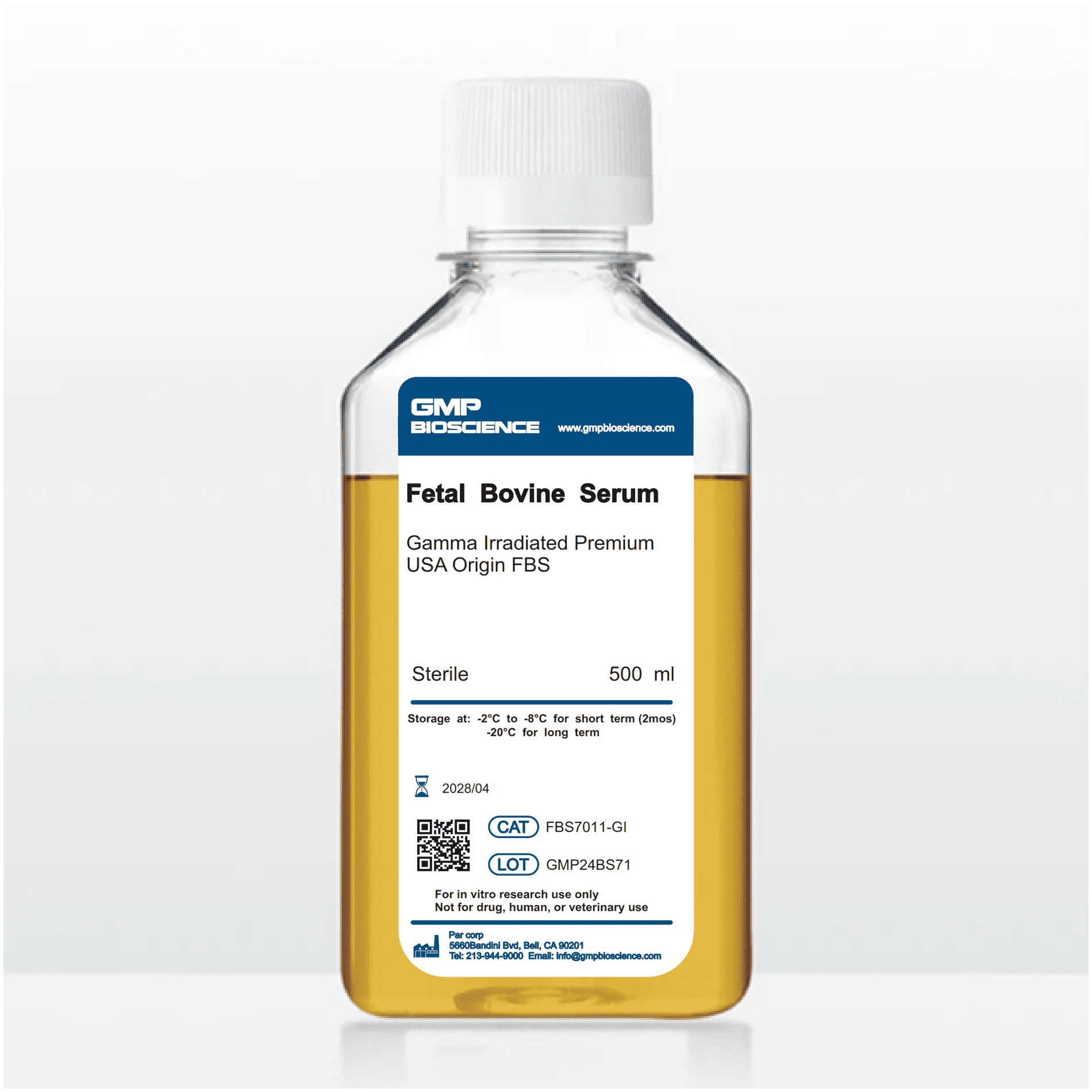 Premium Plus FBS Gamma-irradiated (USA Origin)