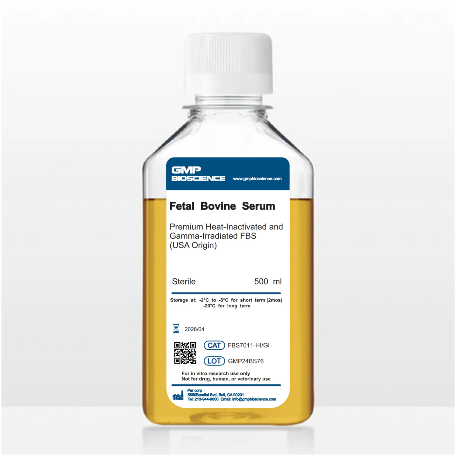 Premium Heat-Inactivated and Gamma-Irradiated Fetal Bovine Serum (FBS ...